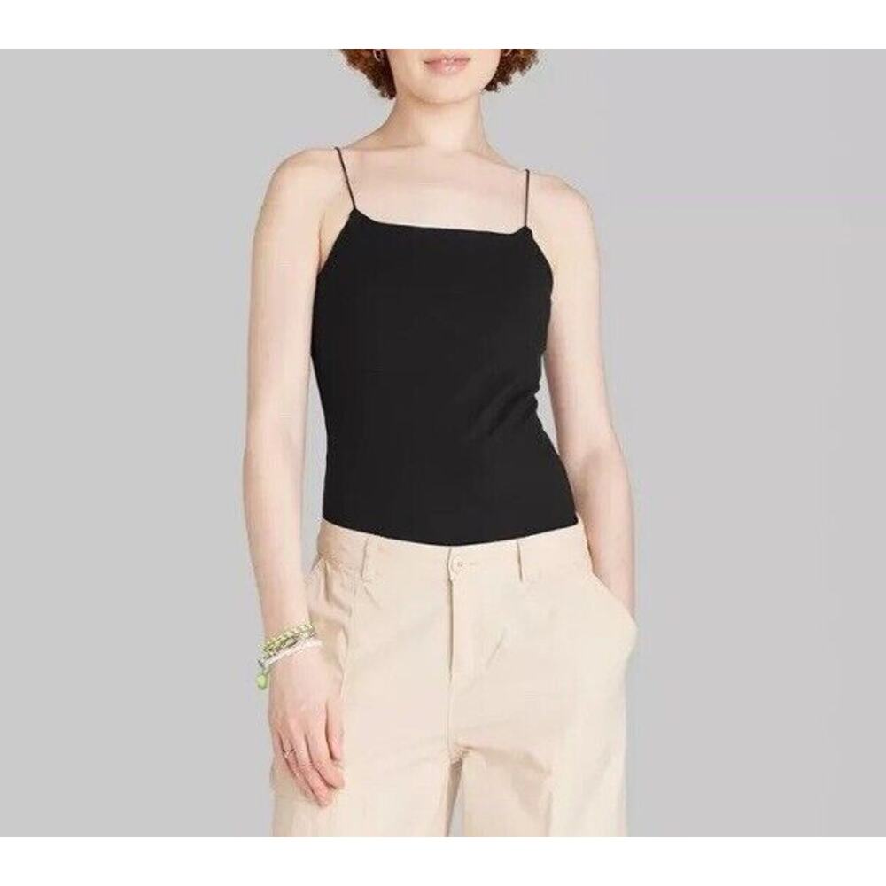 Women's Wild Fable Spaghetti Strap Bodysuit - Size Medium / Black NWT